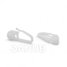 Štipec na záclonu s bežcom na koľajnice