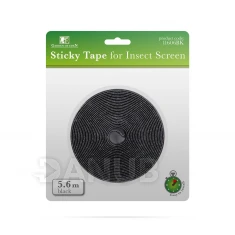 Samolepiaca páska k sieťke proti hmyzu - 5,6mx1cm - čierna