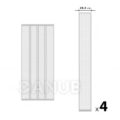 Sieťka na dvere proti hmyzu - 4ks - biela