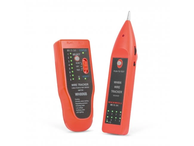 Vyhľadávač káblových párov so zvukovou signalizáciou, LED - RJ45 testerom káblov