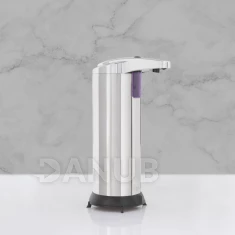 Automatický dávkovač mydla - 220 ml - voľne stojací - na batérie - chrómová