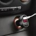 Adaptér do autozapalovača s dvojitým USB portom, s meraním napätia a prúdu - čierny