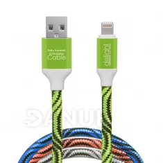 Dátový kábel - iPhone - zelený