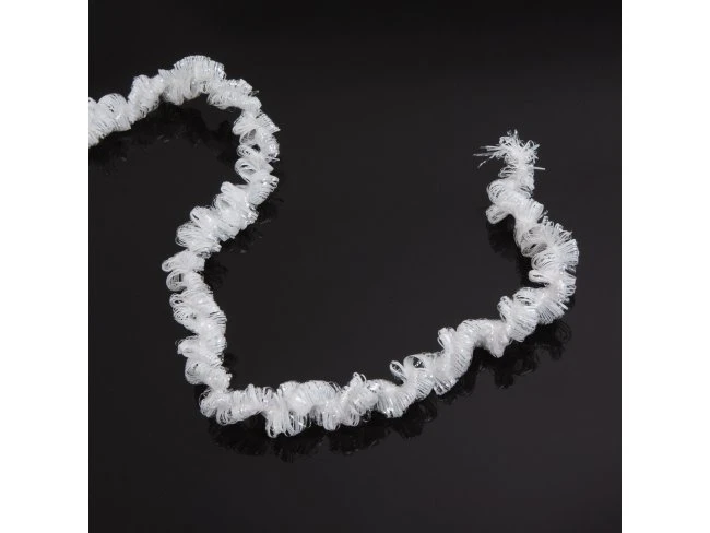 Biela špirálová girlanda - 180 cm