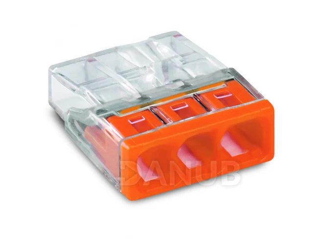 WAGO 2273-203 Quick Connect Inštalačný konektor pre WIRE 3x0,5-2,5 mm