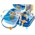 Lekárska súprava s príslušenstvom v kufríku. + stôl - 34ks - modrá