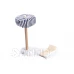 Domček pre bábiky MDF drevený s LED doplnkami 78cm čierny Domček pre bábiky MDF drevený s LED doplnkami 78cm čierny