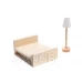 Domček pre bábiky MDF drevený s LED doplnkami 78cm čierny Domček pre bábiky MDF drevený s LED doplnkami 78cm čierny