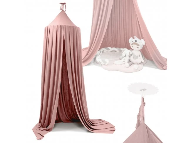 Baldachýnový záves - ružový