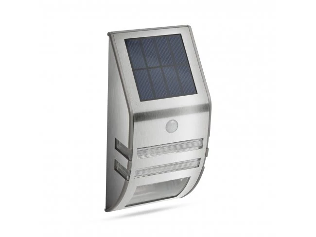 LED solárna nástenná lampa - s pohybovým senzorom - studená biela - 170 x 78 mm