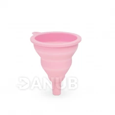 Silikónový lievik - ružový 10 x 8 cm