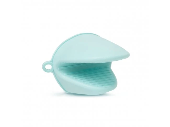 Silikónová chňapka - žabka - modrá
