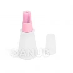 Silikonový štetec na olej - 60 ml - ružový