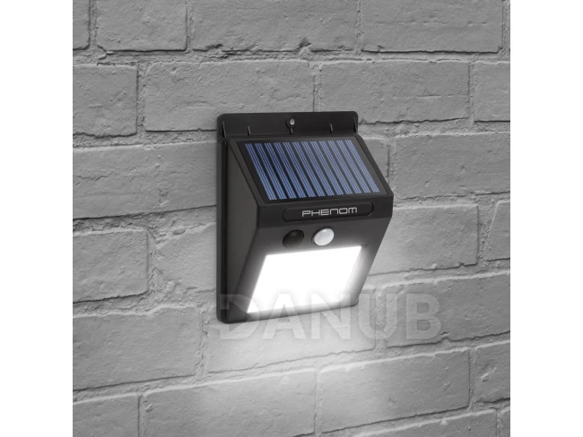 Solárny reflektor s pohybovým senzorom - na stenu - COB LED