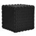 Penové puzzle protišmykové 30 x 30 x 1 cm - 12 ks - čierne