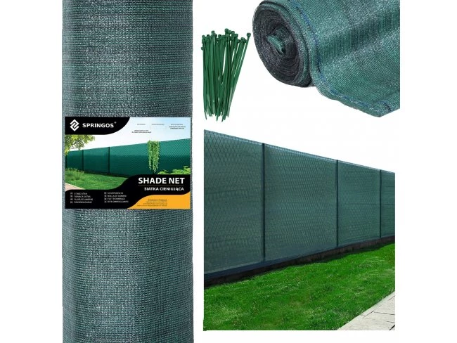 Tieniaca sieť - 90% tienenie - 1,2x50m - 140g/m2 - zelená