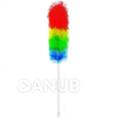 Prachovka s dlhou rukoväťou, 60cm, farebná
