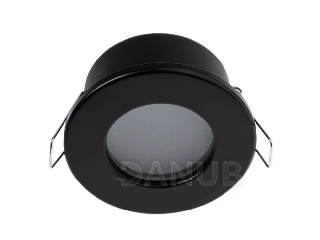 Zapustené halogénové svietidlo - pevné - AQUS - GU10 - LUMILED - Čierne IP44 