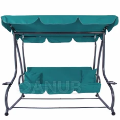 Záhradná hojdačka pre tri osoby Venezia - tyrkysová