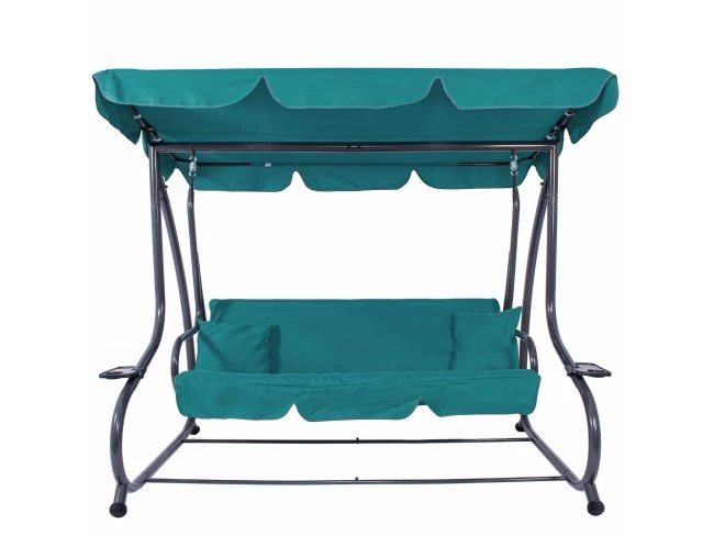 Záhradná hojdačka pre tri osoby Venezia - tyrkysová