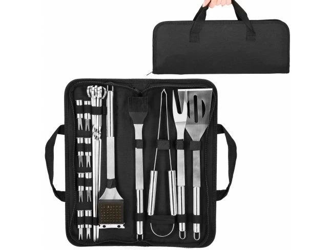 Sada náčinia na grilovanie - 20ks + kufrík
