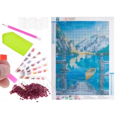 Diamantové maľovanie súprava 5D jazero