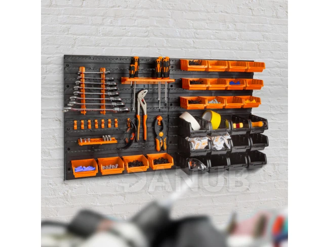 Nástenný organizér, držiak náradia - 4 ks tabúľ, 47 x 27 cm