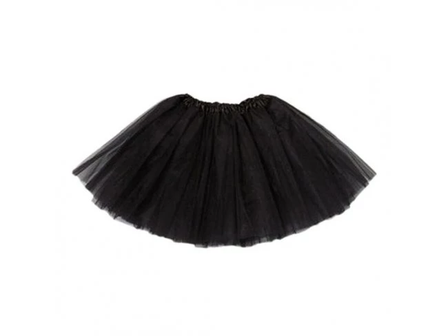 Tylová sukňa čierna