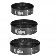 Sada tortových foriem - 3ks - kov