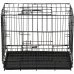Chovateľská klietka pre zvieratá - skladacia - 50 x 42 x 34 cm - XS - čierna