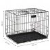 Chovateľská klietka pre zvieratá - skladacia - 60 x 50 x 42 cm - S - čierna