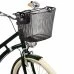 Košík na bicykel na riadidlá - kovový - čierny