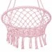 hojdacie kreslo s operadlom a so strapcami - 60x60x44cm - ružové hojdacie kreslo s operadlom a so strapcami - 60x60x44cm - ružové