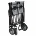 Skladací záhradný/turistický vozík - 80 kg - čierno-šedý