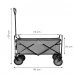 Skladací záhradný/turistický vozík - 80 kg - čierno-šedý