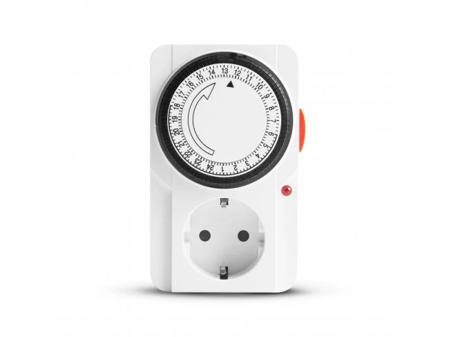 Analógové spínacie hodiny - LED kontrolka - 230V - 16A - 3680W