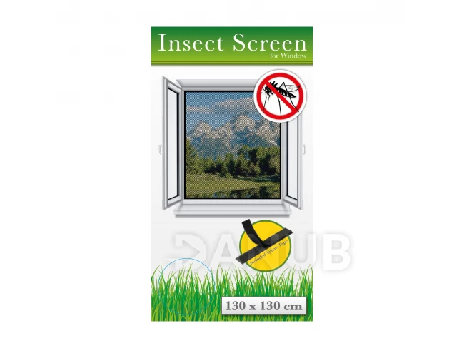 Sieťka proti hmyzu na okno - 130x130cm - čierna