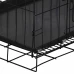Chovateľská klietka pre zvieratá - skladacia - 93 x 67 x 56,5 cm - M - čierna