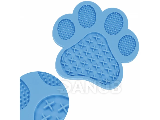 Antistresová podložka na olizovanie pre psa - modrá