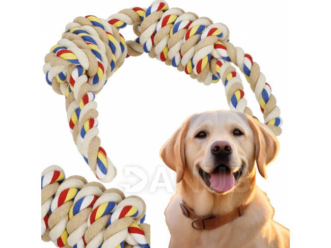 Hračka pre psa - farebné lano