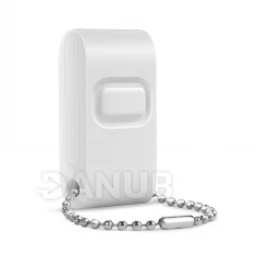 Kinetic mini tlačítko - 433 Mhz - 1 obvod - matné biele