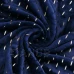 Plyšová deka LUX - 150x200cm - tmavomodrá + strieborné detaily