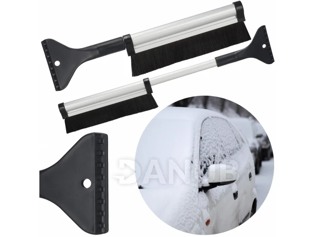 Teleskopická škrabka na okno - strieborná