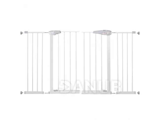 Bezpečnostná bariérová zabrána pre schody a dvere - biela - 132-141 cm