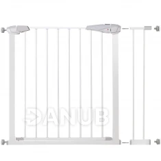 Bezpečnostná bariérová zabrána pre schody a dvere - biela - 76-99 cm