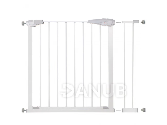 Bezpečnostná bariérová zabrána pre schody a dvere - biela - 76-99 cm