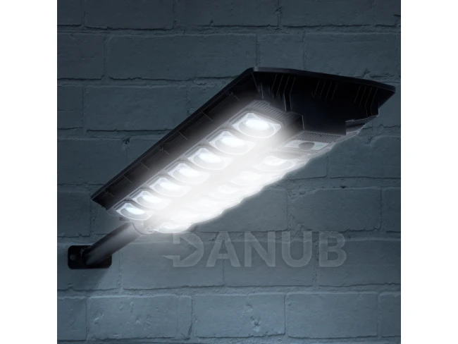 Solárny nástenný reflektor - 520 SMD LED - 3000 lm - 20W - 4500 mAh - IP65