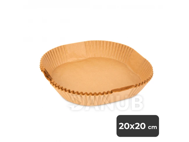 Air fryer papier na pečenie - do teplovzdušnej fritézy - štvorec - 20 cm - 50 ks / balenie