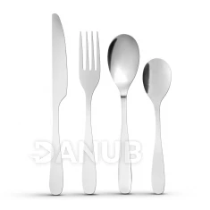 Súprava príborov - matná strieborná - 16 častí