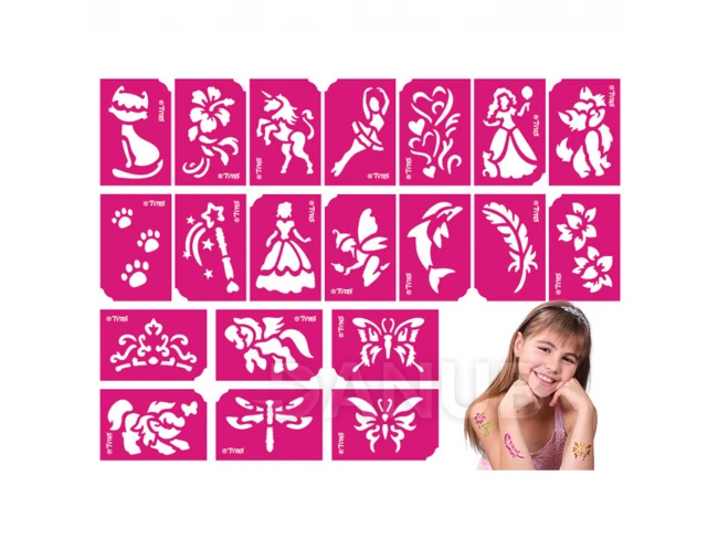 Sada šablón - pre dievčatá - 21 kusová